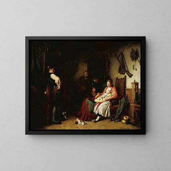 Il Neonato - Felix Schlesinger — quadro incorniciato alla parete