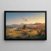 Raccolta di Fieno sul Chiemsee - Felix von Schiller — quadro incorniciato alla parete