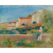Riproduzione del dipinto Donna seduta, La Maison de la Poste à Cagnes - Pierre-Auguste Renoir
