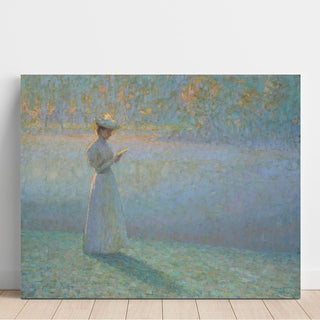 Reproduction Femme Lisant dans un Paysage - Henri Le Sidaner