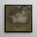Donna seduta su un divano - Edgar Degas — quadro incorniciato alla parete