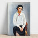Riproduzione del dipinto Donna con Corsage Bianco - Moïse Kisling