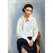 Riproduzione del dipinto Donna con Corsage Bianco - Moïse Kisling