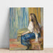 Riproduzione del dipinto Donna con Capelli Lunghi - Pierre-Auguste Renoir