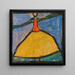 Donna con le braccia aperte in gonna gialla - Egon Schiele — presentazione a parete dell’opera