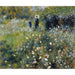 Riproduzione del dipinto Donna con un ombrello in un giardino - Pierre-Auguste Renoir