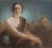 Donna elegante su un divano - Lucien Lévy-Dhurmer — vista dell’opera