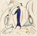 Donna in blu con due accompagnatori - Hermann Stenner — vista dell’opera
