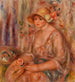 Donna in abito di mussola - Pierre-Auguste Renoir — vista dell’opera