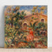 Riproduzione del dipinto Donna e cane in un paesaggio - Pierre-Auguste Renoir