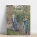 Riproduzione del dipinto Donna e bambino al pozzo - Camille Pissarro