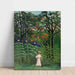 Riproduzione del dipinto Donna che passeggia in una foresta esotica - Henri Rousseau