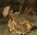 Donna con ombrello - Scuola francese — vista dell’opera