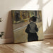 Riproduzione del dipinto Donna vista di schiena (Visita a un museo) - Edgar Degas
