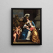 Margarita Trip nel ruolo di Minerva che istruisce sua sorella Anna Maria Trip - Ferdinand Bol — quadro incorniciato alla parete