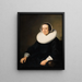 Ritratto di una dama - Ferdinand Bol — quadro incorniciato alla parete