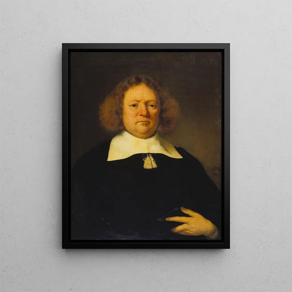 Ritratto di un uomo - Ferdinand Bol — quadro incorniciato alla parete