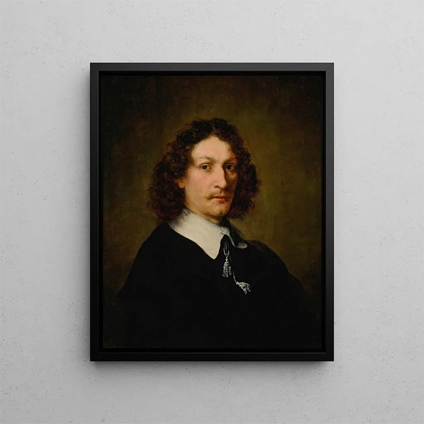 Ritratto di un uomo (Conflitto di casi) - Ferdinand Bol — quadro incorniciato alla parete