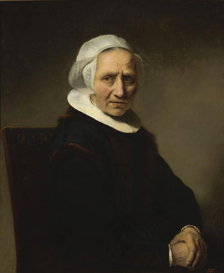 Ferdinand Bol - Portrait of an old woman in a white cap.webp