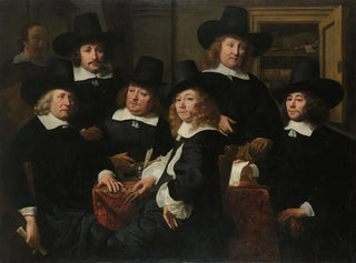 Ferdinand Bol - Six Regents and the Beadle of the Nieuw Zijds Institute for the Outdoor Relief of the Poor Amsterdam 1657.webp