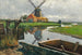 Mulino a vento olandese vicino al ruscello - Ferdinand Brunner — vista dell’opera