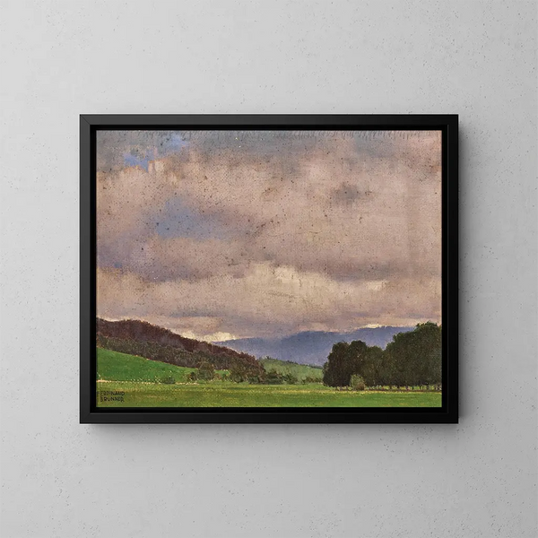 Paesaggio in Bassa Austria - Ferdinand Brunner — quadro incorniciato alla parete