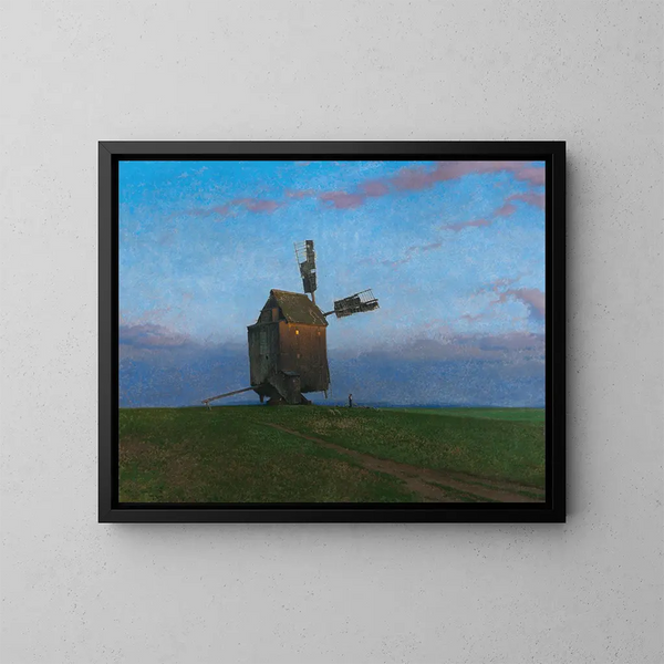 Le vieux moulin - Ferdinand Brunner — quadro incorniciato alla parete