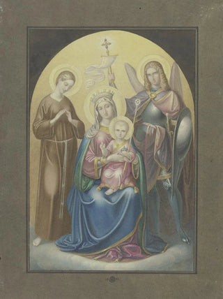 Ferdinand Fellner - Madonna mit dem Heiligen Michael und der Heiligen Euphrosina.webp