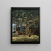 Aceri vicino a Ischl - Ferdinand Georg Waldmüller — quadro incorniciato alla parete