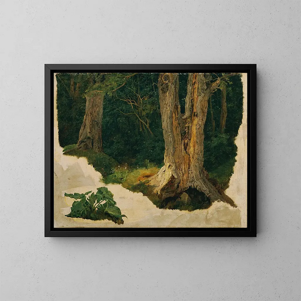 Studio dell'albero - Ferdinand Georg Waldmüller — quadro incorniciato alla parete