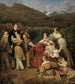 Il notaio Dr. Josef August Eltz con sua moglie Caroline née Schaumburg e i loro otto figli a Ischl - Ferdinand Georg Waldmüller — vista dell’opera