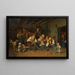 La Félicitation pour l'Anniversaire de Grand-père - Ferdinand Georg Waldmüller — quadro incorniciato alla parete