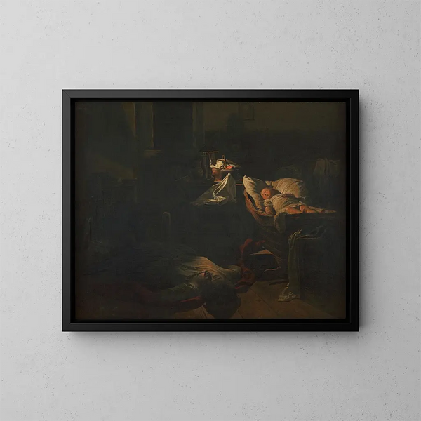 Forza esaurita - Ferdinand Georg Waldmüller — quadro incorniciato alla parete
