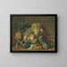 Natura morta con pappagallo - Ferdinand Georg Waldmüller — quadro incorniciato alla parete