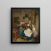 Nonna con tre nipoti - Ferdinand Georg Waldmüller — quadro incorniciato alla parete