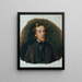 Gustav Barth, direttore del coro del Coro di uomini di Vienna - Ferdinand Georg Waldmüller — quadro incorniciato alla parete