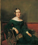 Donna in abito vermiglio - Ferdinand Georg Waldmüller — vista dell’opera
