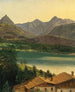 Lago Wolfgangsee con la catena del Dachstein - Ferdinand Georg Waldmüller — vista dell’opera