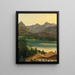 Lago Wolfgangsee con la catena del Dachstein - Ferdinand Georg Waldmüller — quadro incorniciato alla parete