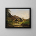 Paesaggio con forgia - Ferdinand Georg Waldmüller — quadro incorniciato alla parete