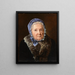 di Rosina Wieser all'età di 83 anni - Ferdinand Georg Waldmüller — quadro incorniciato alla parete
