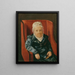 Rosina Wieser su una poltrona - Ferdinand Georg Waldmüller — quadro incorniciato alla parete