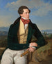 L'attore Maximilian Korn in un paesaggio - Ferdinand Georg Waldmüller — vista dell’opera