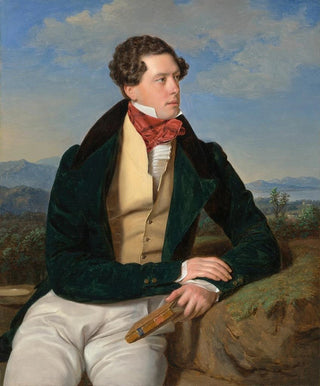 Ferdinand Georg Waldmller - The Actor Maximilian Korn in a Landscape.webp