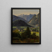Le Dachstein visto da Sophienplatz - Ferdinand Georg Waldmüller — quadro incorniciato alla parete