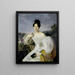 Donna in abito bianco - Atelier di Ferdinand Georg Waldmüller — quadro incorniciato alla parete
