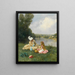 Giornate d'estate vicino a Giverny, Francia - Ferdinand Heilbuth — quadro incorniciato alla parete