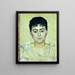 Ritratto di Madame de R - Ferdinand Hodler — quadro incorniciato alla parete