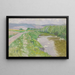 Paesaggio con un fiume - Ferdinand Katona — quadro incorniciato alla parete