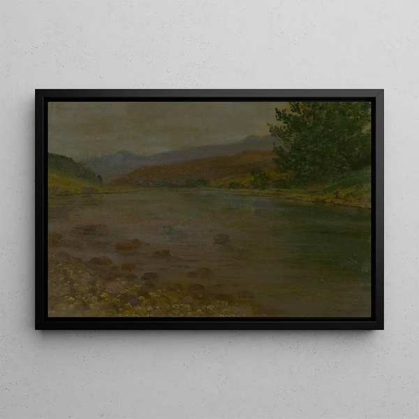 Sul fiume - Ferdinand Katona — quadro incorniciato alla parete